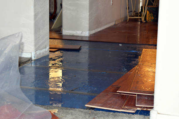 Professional Burst Pipe Cleanup technician working in Burns, OR